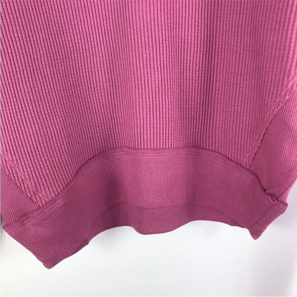 Free People Santa Clara Thermal Knit Top oversized V Neck Dolman Women’s Sz XS - Picture 7 of 16